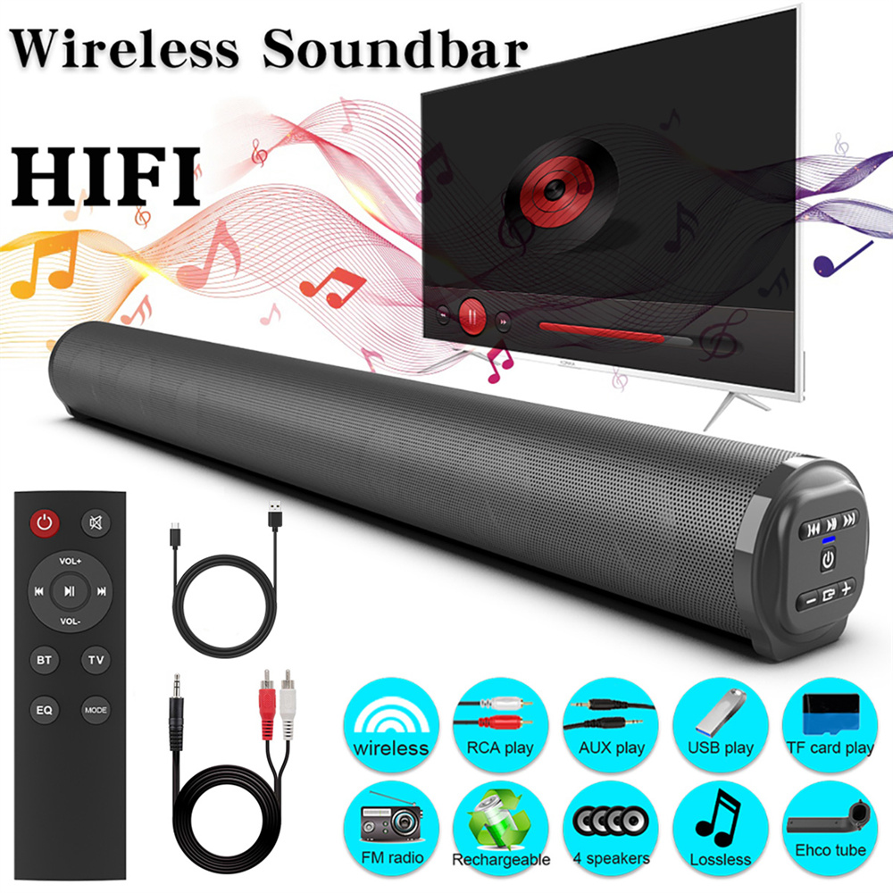 Home Cinema Wireless Speakers - Soundbar TV-geluidssysteem Bluetooth-luidspreker Draadloze subwoofer Bass