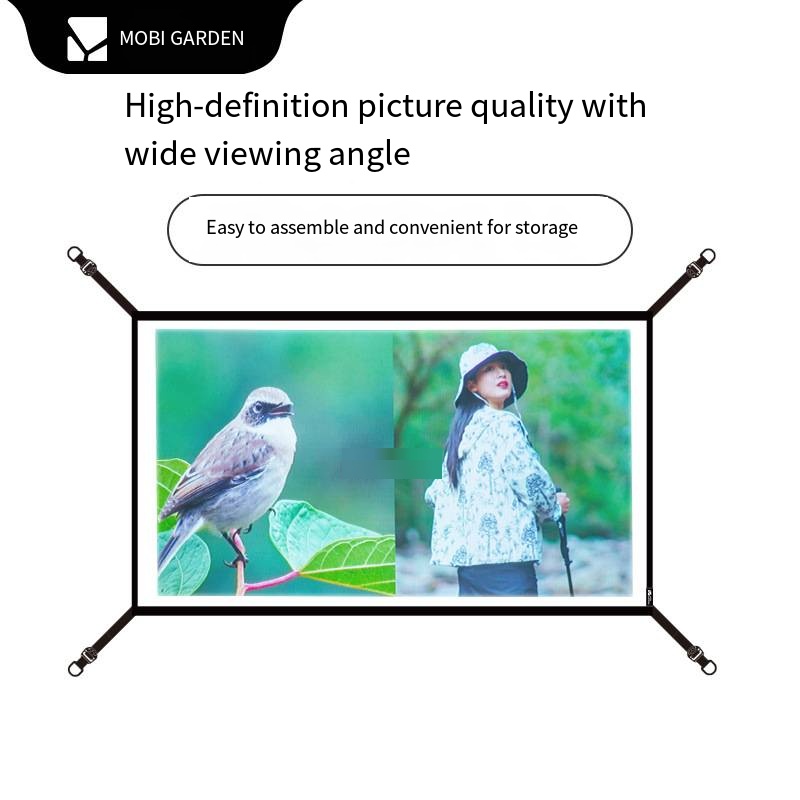 Projector Screen 100 Inch - Outdoor camping 100-inch mobiel scherm draagbaar