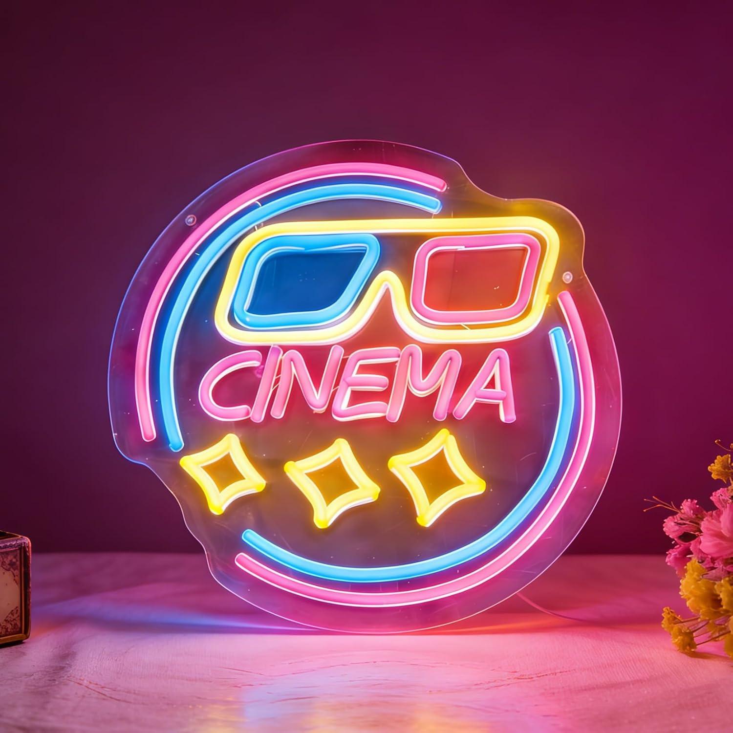 Home Cinema Wall Lights - Cinema Neon Sign USB dimbaar LED-licht