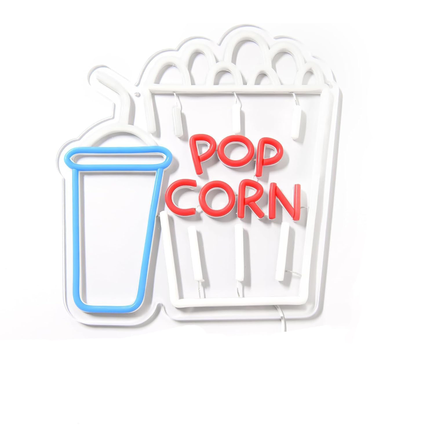 Popcorn Drink Neonreclame LED  - Home Cinema Wall Lights recensie en prijs