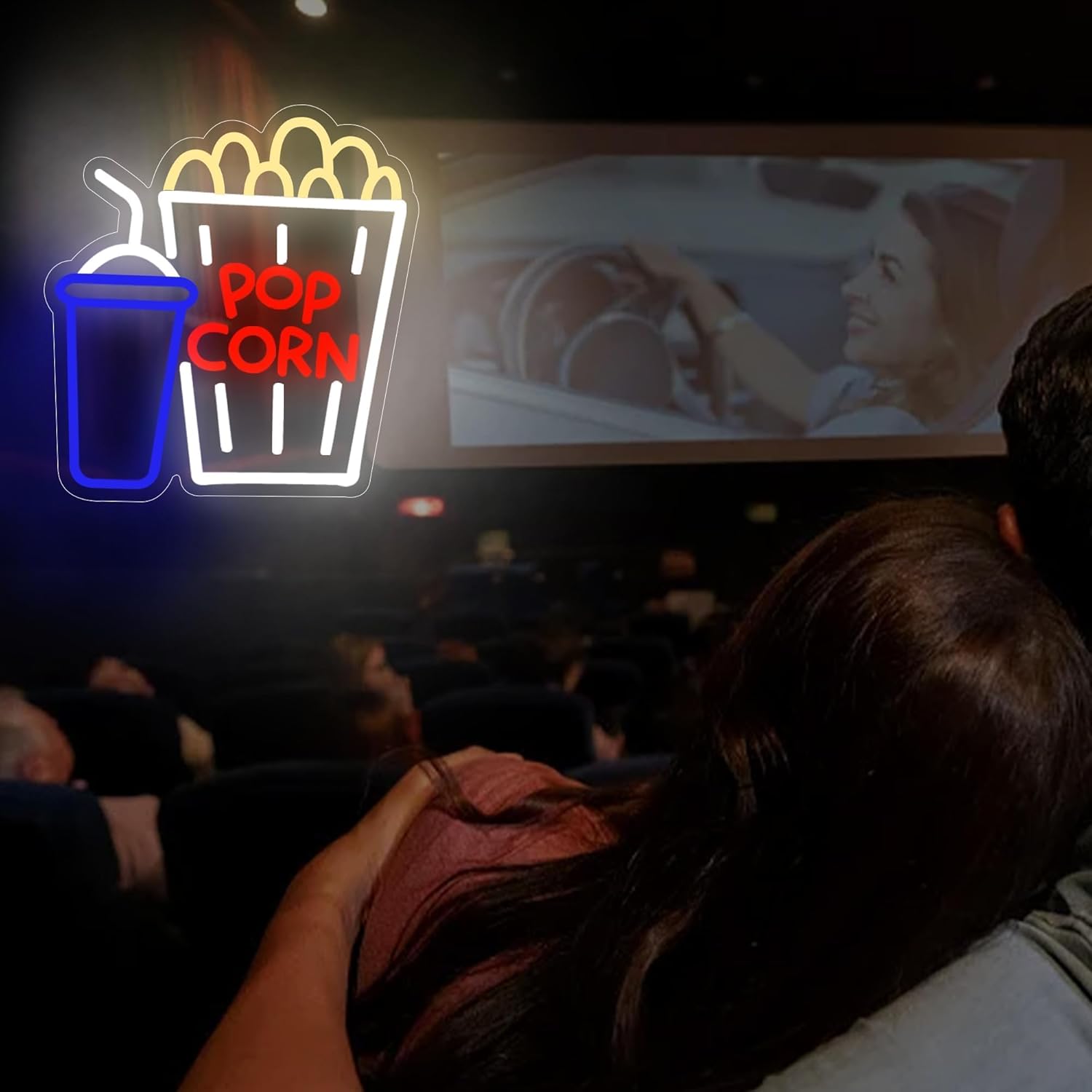 Popcorn Drink Neonreclame LED  - Home Cinema Wall Lights recensie en prijs