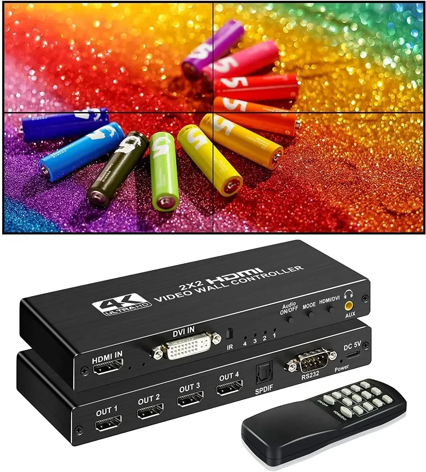 4K 3x3 Video Wall Controller 1 - Home Cinema Video Processor recensie en prijs
