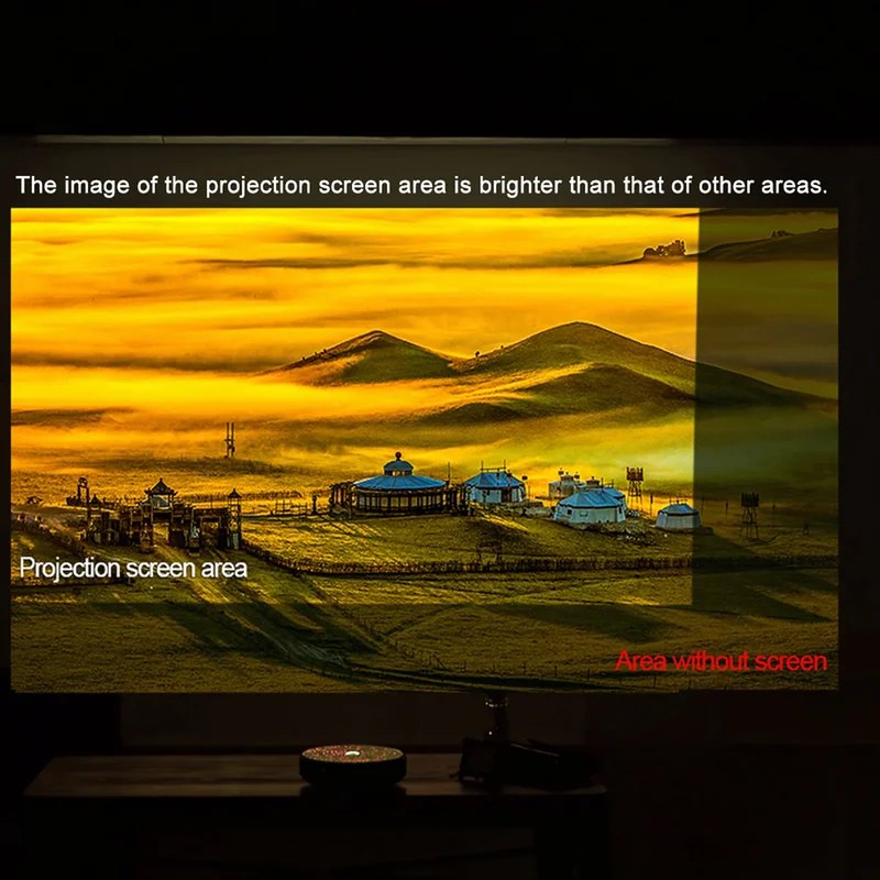 Anti-Licht Draagbaar Projector - Projector Screen 100 Inch recensie en prijs