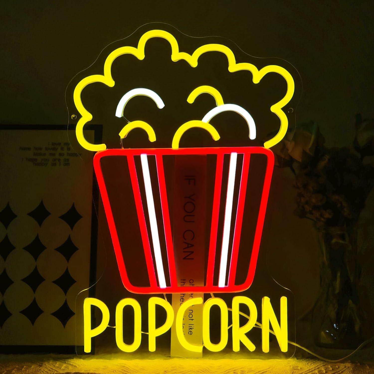Popcorn-emmer neonbord USB dim - Home Cinema Wall Lights recensie en prijs