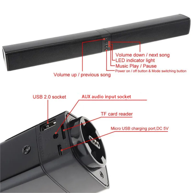 Krachtige Soundbar Sound Radio - Home Cinema Wireless Speakers recensie en prijs