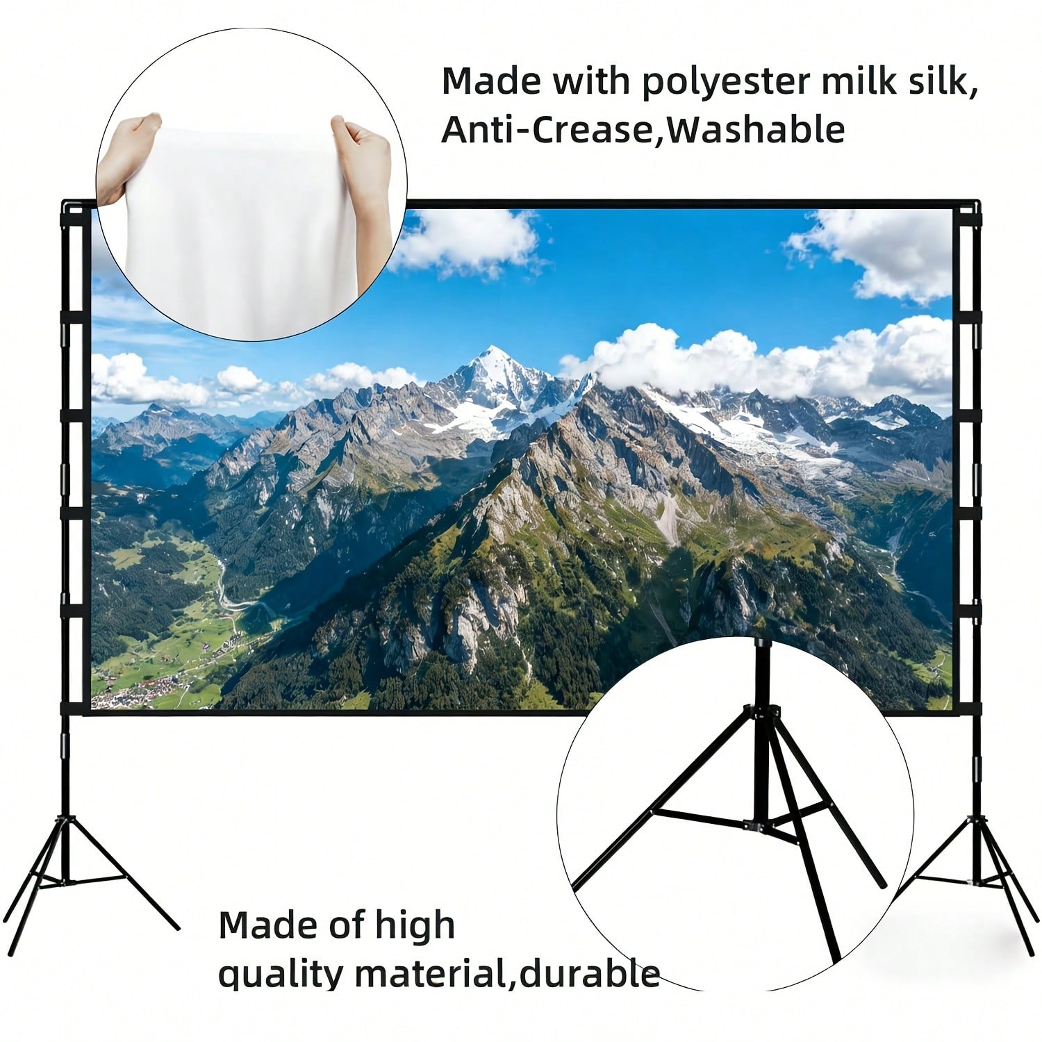 XBJ 100 inch 4K Ultra HD proje - Projector Screen 100 Inch recensie en prijs