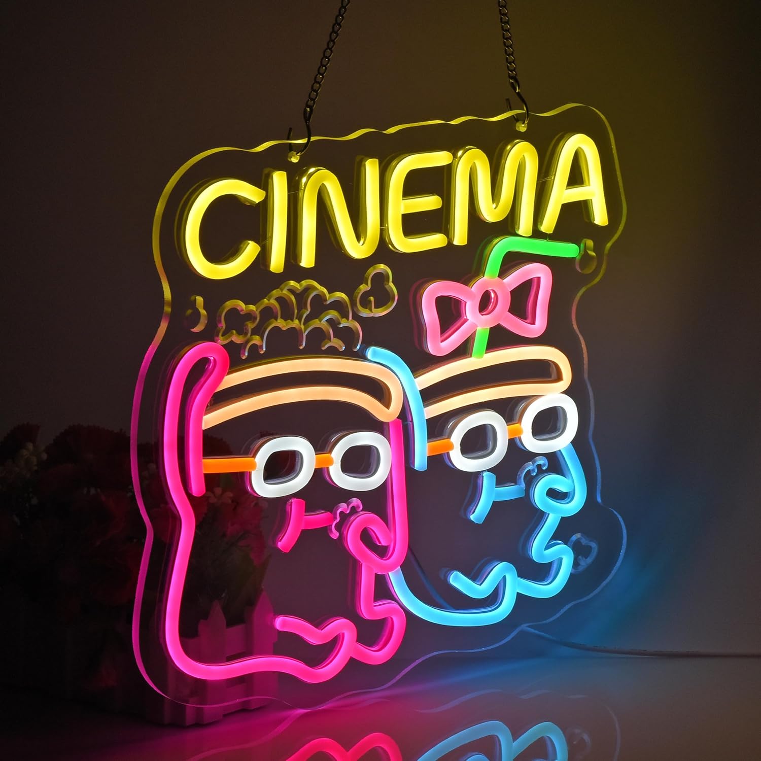 Cinema Neon Sign LED Wanddecor - Home Cinema Wall Lights recensie en prijs