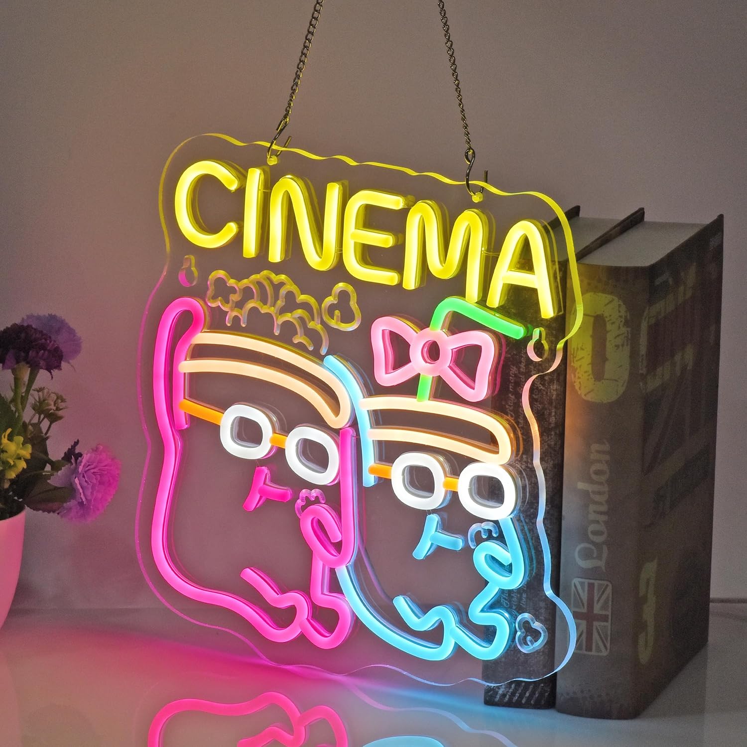 Cinema-neonreclamebord, USB-aa - Home Cinema Wall Lights recensie en prijs
