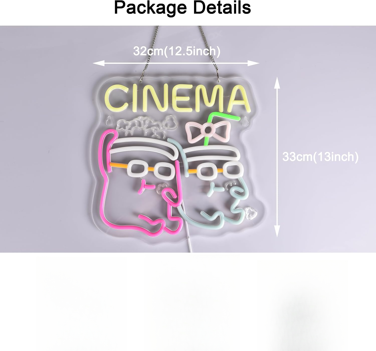 Cinema-neonreclamebord, USB-aa - Home Cinema Wall Lights recensie en prijs