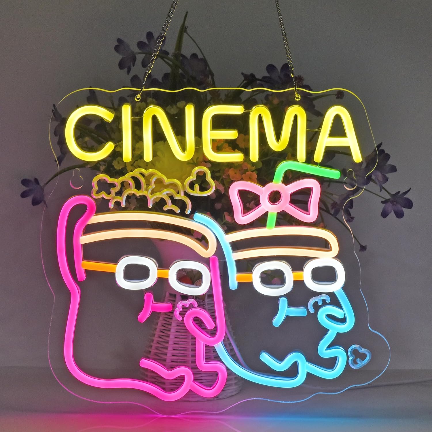Cinema-neonreclamebord, USB-aa - Home Cinema Wall Lights recensie en prijs