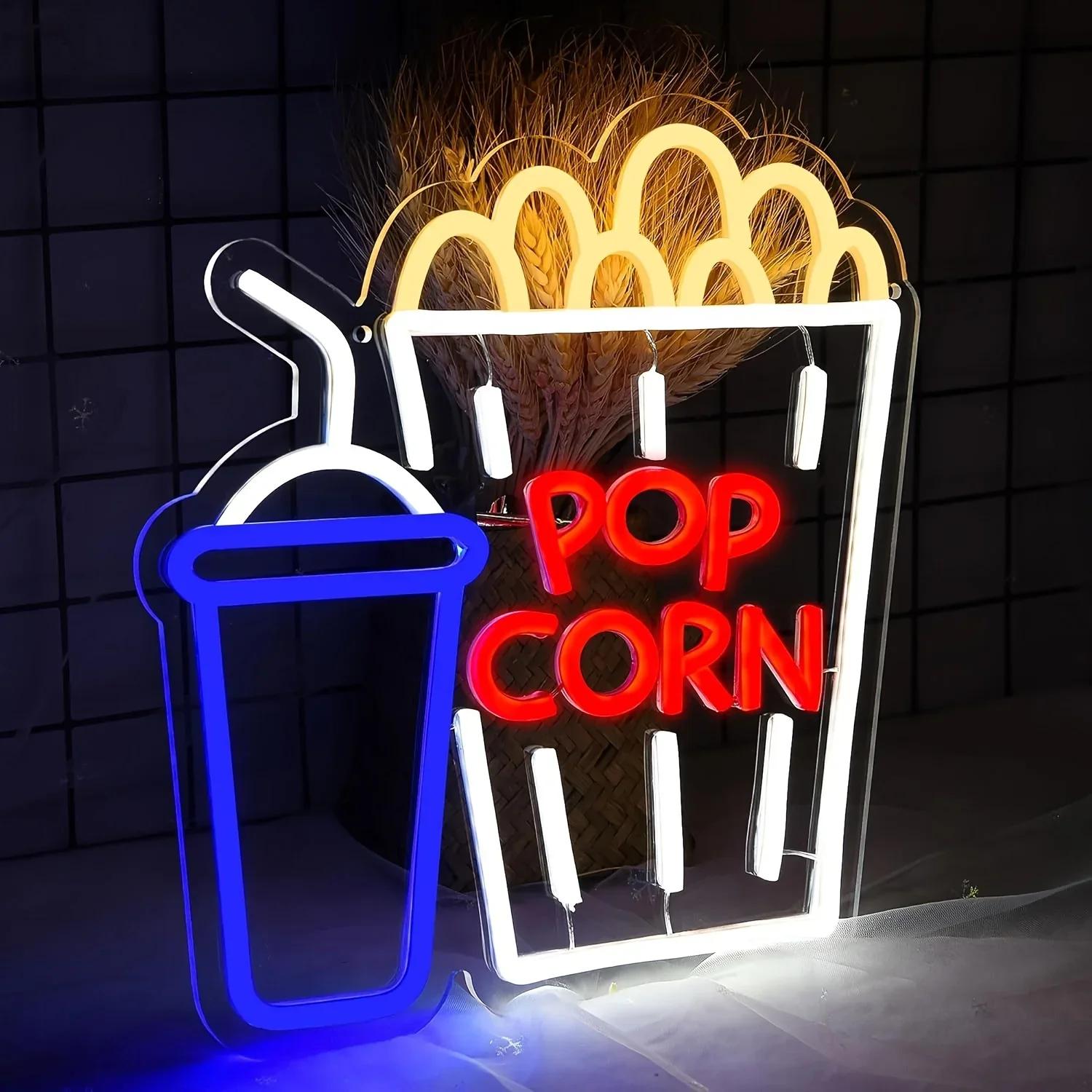 Popcorn Frisdrank Neonbord Dim - Home Cinema Wall Lights recensie en prijs