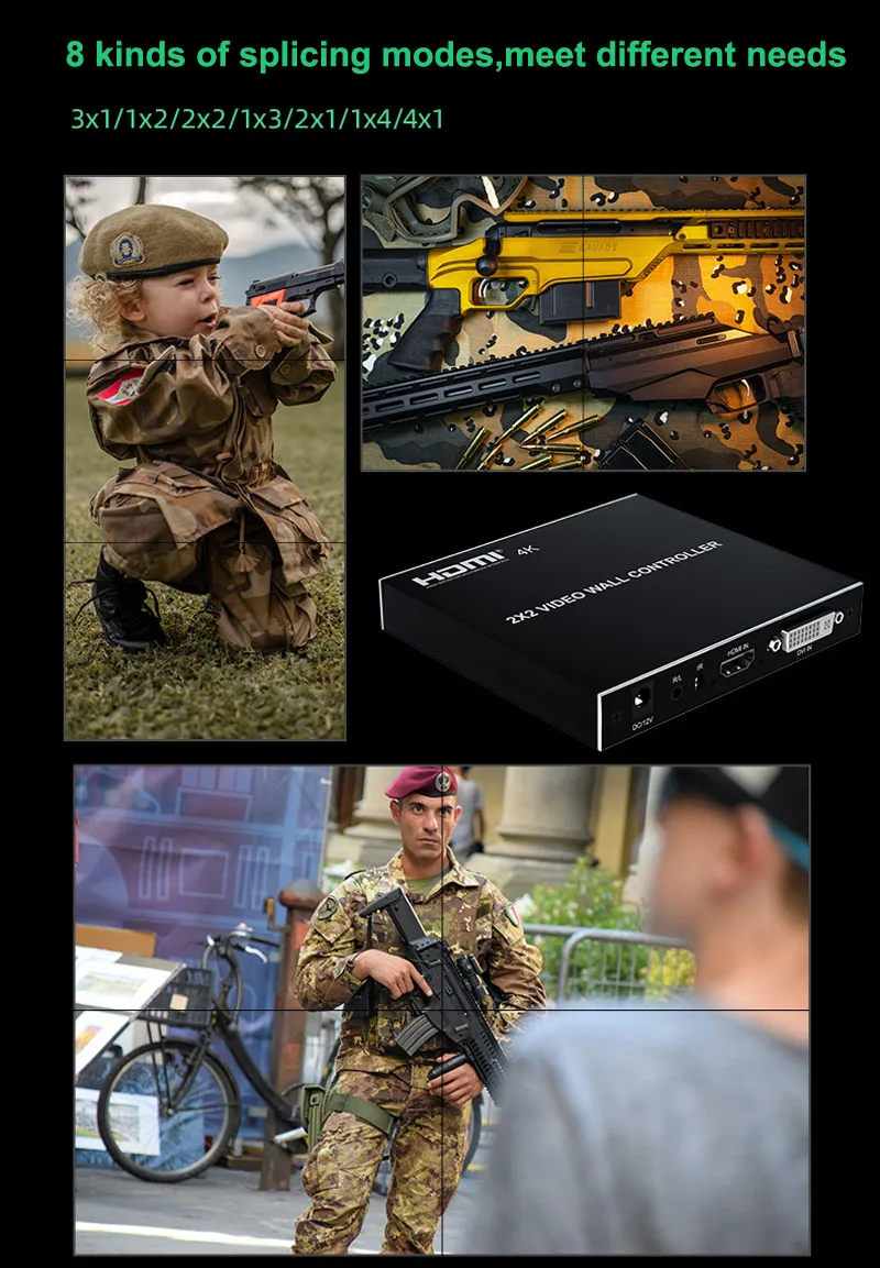 HD 4K 2x2 DVI HDMI Video Wall  - Home Cinema Video Processor recensie en prijs