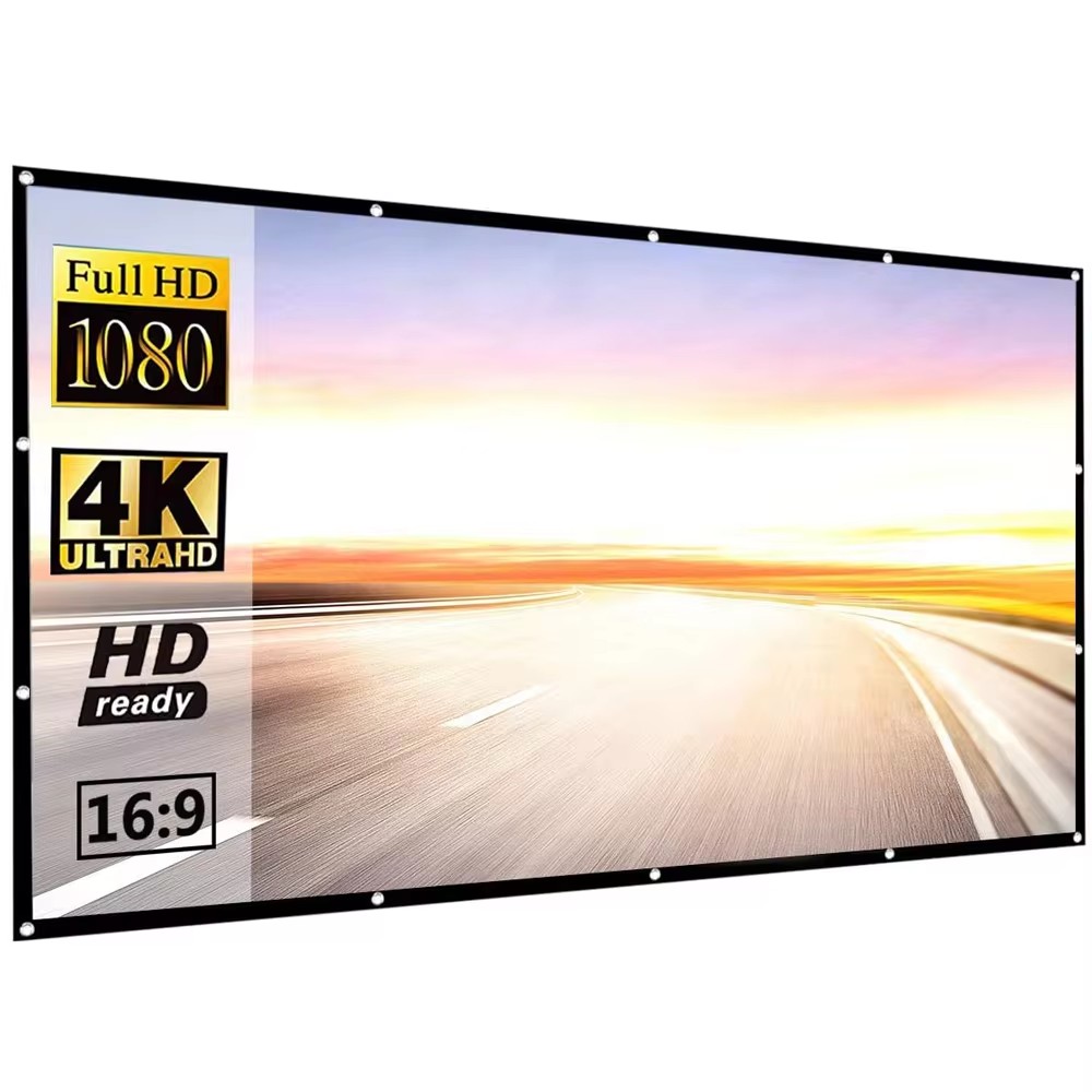 Eenvoudig opvouwbaar projectie - Projector Screen 100 Inch recensie en prijs