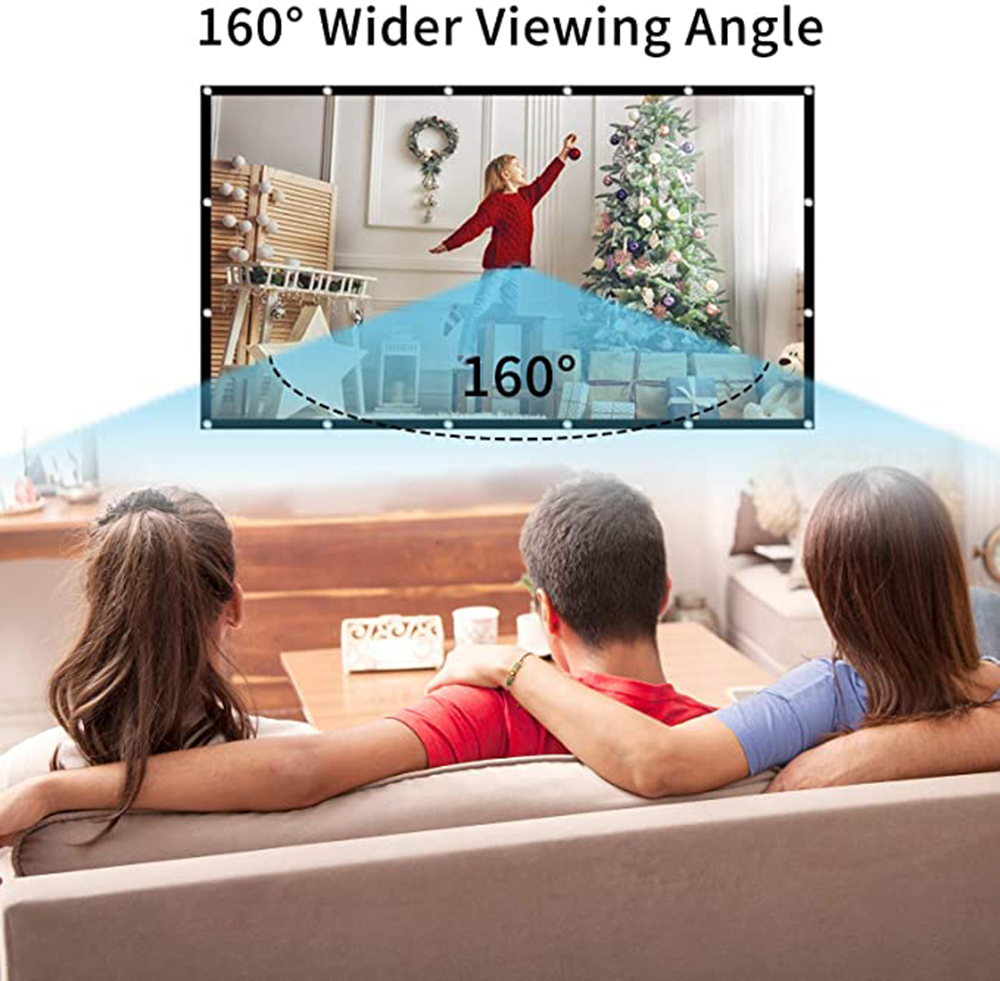Eenvoudig opvouwbaar projectie - Projector Screen 100 Inch recensie en prijs