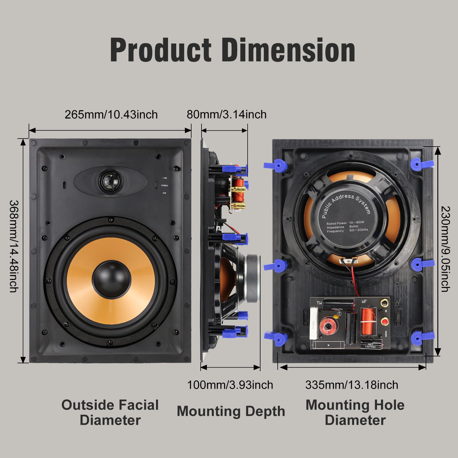 STUDIOFINIX 8 Inch 2-weg In-Wa - Home Cinema Complet recensie en prijs