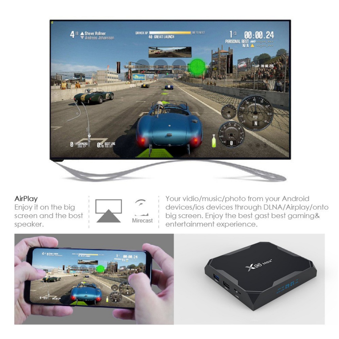 X96 Max+ TV Box Android 9.0 Am - Home Cinema Video Processor recensie en prijs