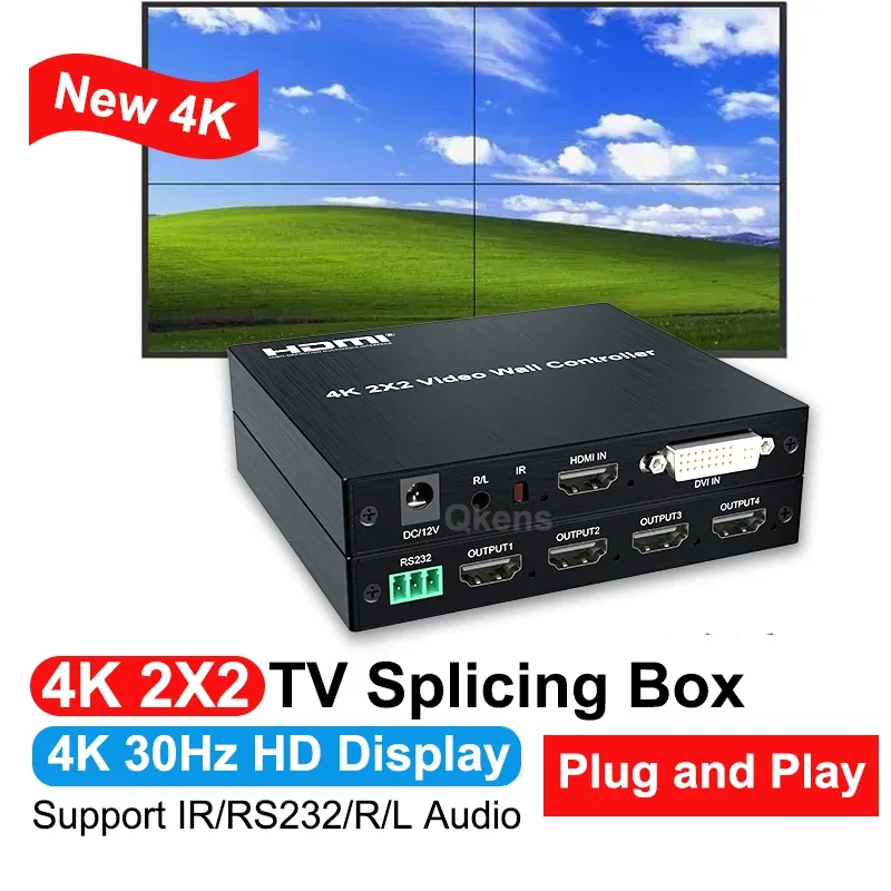4K 2X2 Hdmi Tv Wandcontroller  - Home Cinema Video Processor recensie en prijs