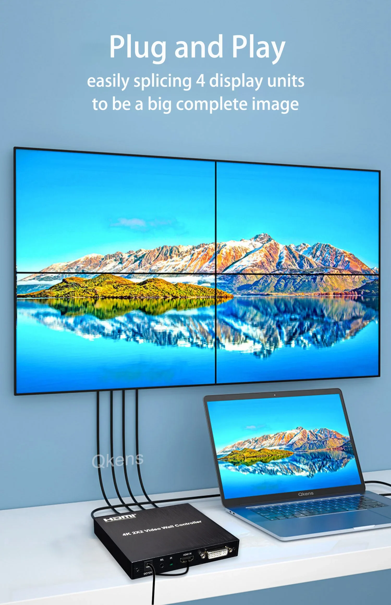 4K 2X2 Hdmi Tv Wandcontroller  - Home Cinema Video Processor recensie en prijs