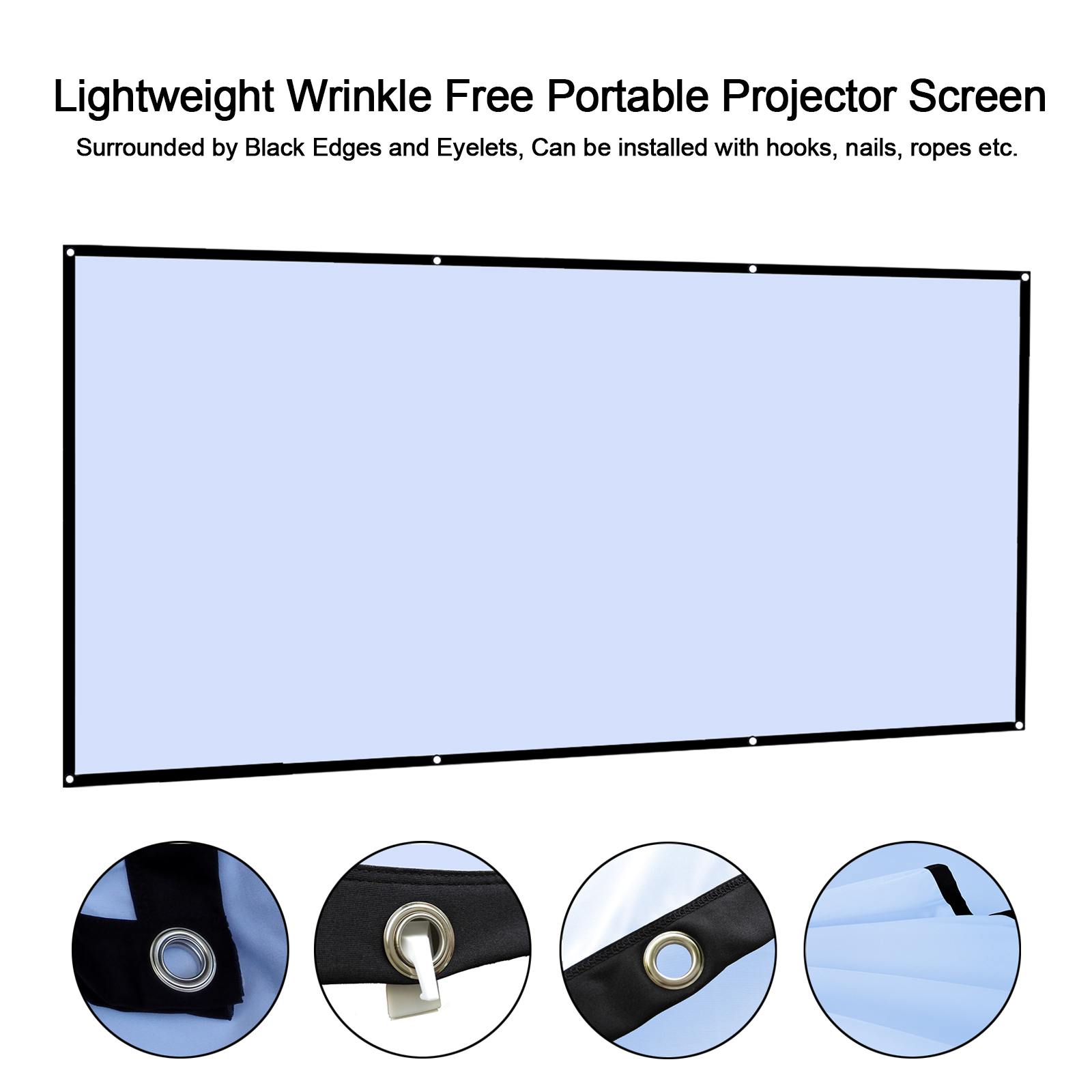 60 72 100 120 150 Inch 16:9 Dr - Projector Screen 100 Inch recensie en prijs