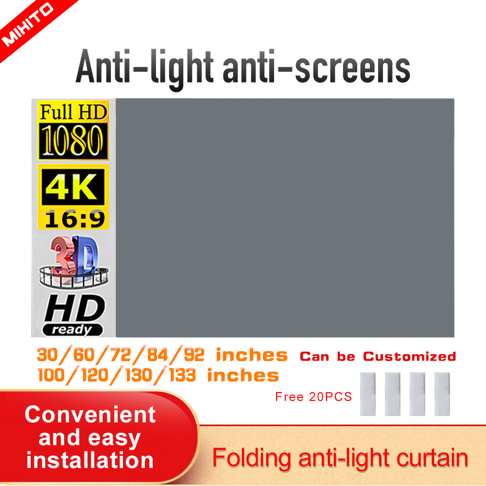 MIXITO Projectorscherm Eenvoud - Projector Screen 100 Inch recensie en prijs